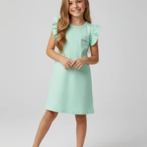 Vestido Infantil Verão Feminino Faella - Verde