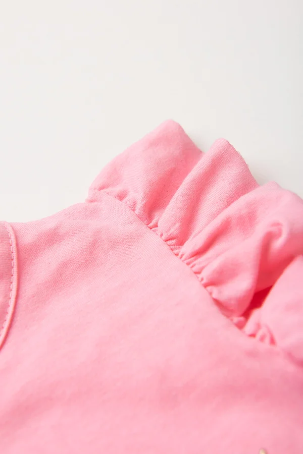 Vestido Infantil Verão Feminino Faella - Rosa - Imagem 3