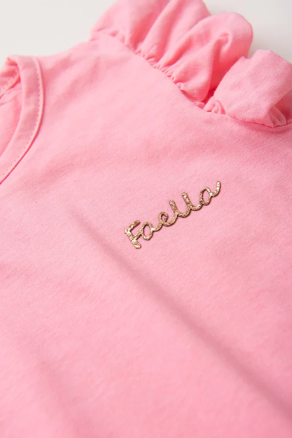 Vestido Infantil Verão Feminino Faella - Rosa - Imagem 2